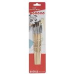 sada - štětec kulatý - 4,6,8,10, plochý - 10,12 (A65580) – Zboží Dáma