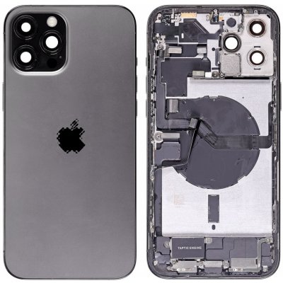 Kryt Apple iPhone 12 Pro Max Zadní Housing Černý – Zboží Mobilmania