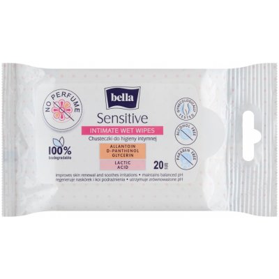 BELLA Intimní vlhčené ubrousky Sensitive 20 ks – Sleviste.cz