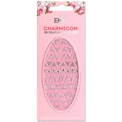 E.Mi Charmicon 3D Silicone Stickers Lunula 3 Gold/Silver samolepka – Zboží Dáma