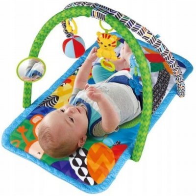 Mengga Hrací deka s hrazdou a zvuky Lovely Zoo modrá – Zboží Dáma