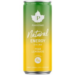 Puhdistamo Natural Energy Drink Pear Lemonade 330ml