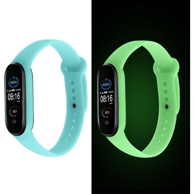 Xiaomi Mi Band 5/6 svítící náhradní náramek Tyrkysová MBSCZ-5SV03 – Zbozi.Blesk.cz