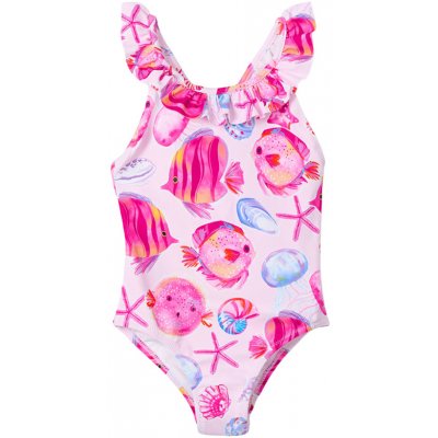 Mayoral dívčí plavky Rybky růžová bílá – Zboží Dáma