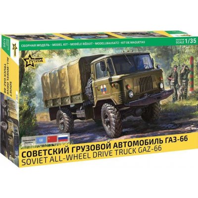 Zvezda Model Kit military 3707 GAZ-66 1:35 – Zboží Mobilmania