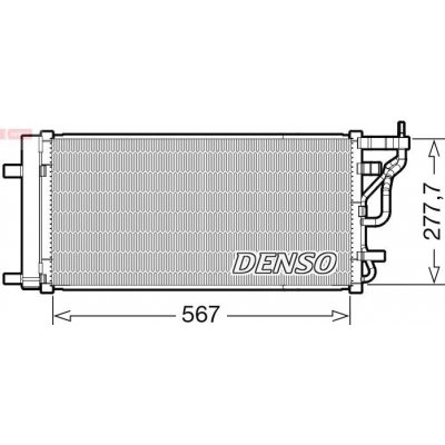 Kondenzátor, klimatizace DENSO DCN41024