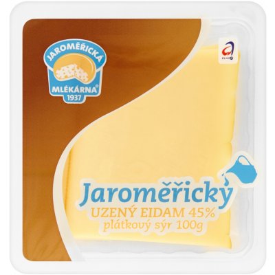 Jaroměřická Mlékárna Jaroměřický Uzený Eidam 45% plátkový sýr 100g