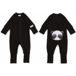 Moniel Dětský rostoucí overal Panda All Black černá – Zboží Dáma