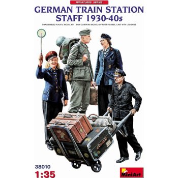 MiniArt German Train Station Staff 1930 40s 1:35
