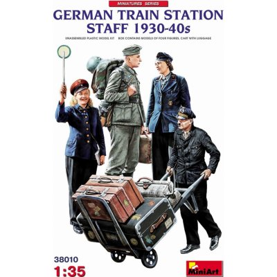MiniArt German Train Station Staff 1930 40s 1:35