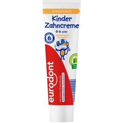 Eurodont Dětský zubní krém příchuť žvýkačky pro děti ve věku 0-6 let 100 ml – Hledejceny.cz