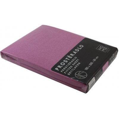 Home Elements Napínací prostěradlo Jersey růžové bavlna 180x200 – Zboží Mobilmania