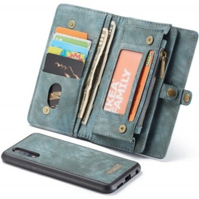 PROTEMIO 15374 WALLET Obal s peněženkou 2v1 Samsung Galaxy A50 modrý