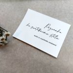 Pozvánka ke svatebnímu stolu 92 x 60 mm – Zboží Dáma