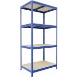 Biedrax 60 x 90 x 180 cm 4 police modrý – HobbyKompas.cz