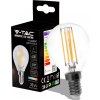 Žárovka V-TAC Retro LED žárovka E14, 4W, 400lm, P45, 3000K Barva světla: Teplá bílá