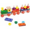 Dřevěná hračka Woody skládací vlak se světlem 8591864908400