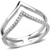 Prsteny Mabell Dámský prsten z chirurgické oceli WHITNEY CZ221DA308 5C45
