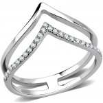 Mabell Dámský prsten z chirurgické oceli WHITNEY CZ221DA308 6C45 – Zboží Mobilmania