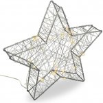 Nexos Vánoční kovová hvězda s 3D efektem černá 25 LED diod – Hledejceny.cz