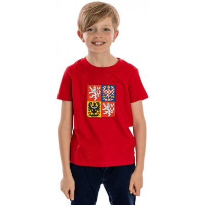 FAN LOGO KAFERSCK STÁTNÍ ZNAK triko JR červená – Sleviste.cz