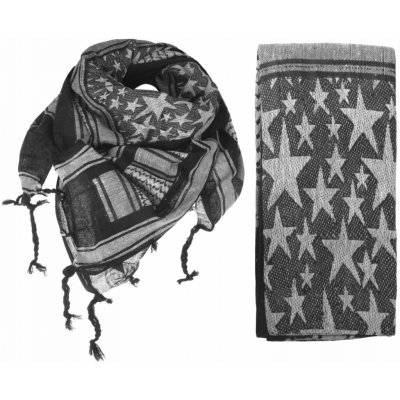 Šátek Mil-tec Shemagh Hvězdy černo bílý – Zboží Dáma