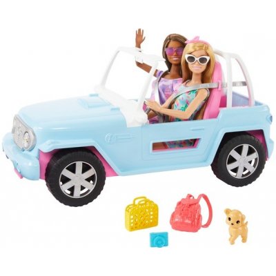 Mattel Barbie auto Jeep a dvě panenky – Sleviste.cz