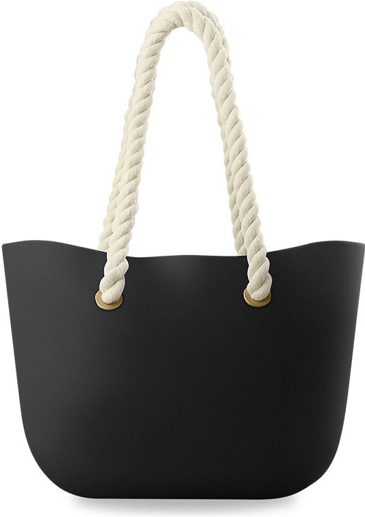 Lehká silikonová kabelka na pláž nákupy shopper bag černá od 429 Kč -  Heureka.cz