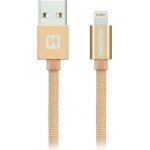 Swissten Datový Kabel Textile Usb / Lightning Mfi 1,2 M Zlatý – Hledejceny.cz