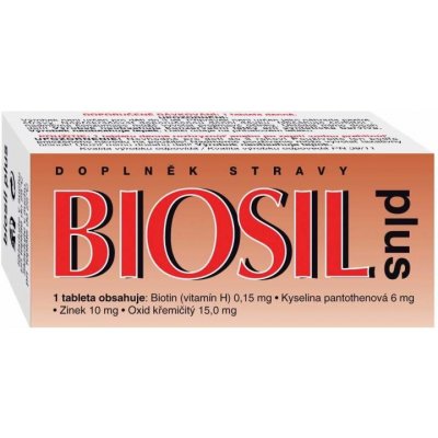 Biosil Plus na vlasy a nehty a pleť 60 tablet