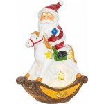 MagicHome dekorace, Santa na koni, LED, polyresin, 12x5,5x18 cm – Hledejceny.cz