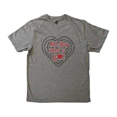 The Beatles Unisex T-shirt: All You Need Is Love Heart – Sleviste.cz