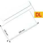 Obálka DL bílá samolepicí s ohybem Standard 1000 ks – Sleviste.cz