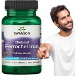 Swanson Chelated Ferrochel Iron 18 mg 180 kapslí – Hledejceny.cz