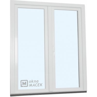 KNIPPING Plastové balkonové dveře - 70 AD bílá pravé 150 x 200 cm – Sleviste.cz