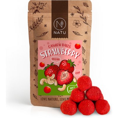 NATU Jahodové kuličky s kešu krémem 70 g – Hledejceny.cz