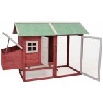 vidaXL Kurník červený z masivního jedlového dřeva 170 x 81 x 110 cm – Hledejceny.cz