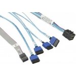 Supermicro Internal MiniSAS HD SFF-8643 to 4 SATA 60/60/60/60cm with Sideband Cable, CBL-SAST-0948 – Zboží Mobilmania