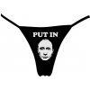 Shock absorber Kalhotky Fox s potiskem Putin dámské Černá