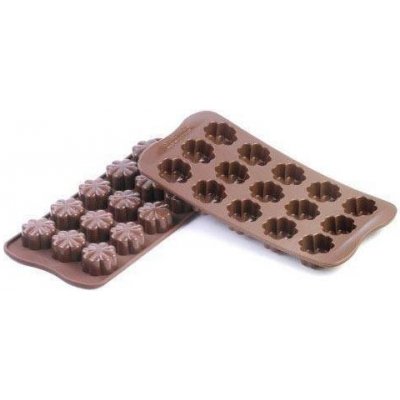 Silikonová forma na čokoládu – čtyřlístek - Silikomart – Sleviste.cz