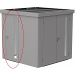 Biohort Přídavné dvoukřídlé dveře pro domek Neo stříbrné metalické 200 x 167 cm – Hledejceny.cz