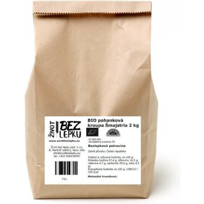 Život bez lepku BIO pohanka kroupa Šmajstrla 2 kg – Zbozi.Blesk.cz