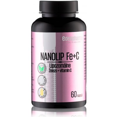 EDENPharma NANOLIP Fe + C Železo s vitamínem C 60 kapslí – Hledejceny.cz