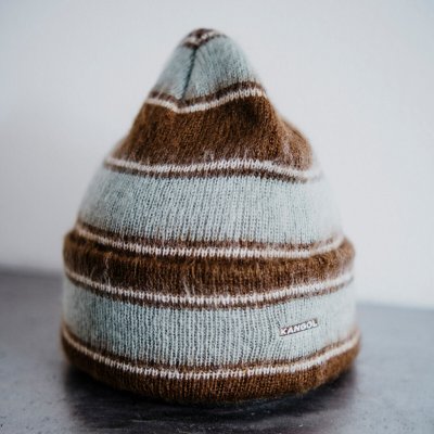 Kangol Fuzzy Stripe beanie Brown – Zboží Mobilmania