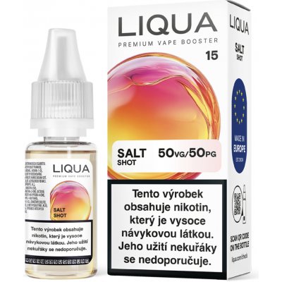 Liqua Nic Salt shot Booster PG50/VG50 10 ml 15 mg – Zboží Mobilmania