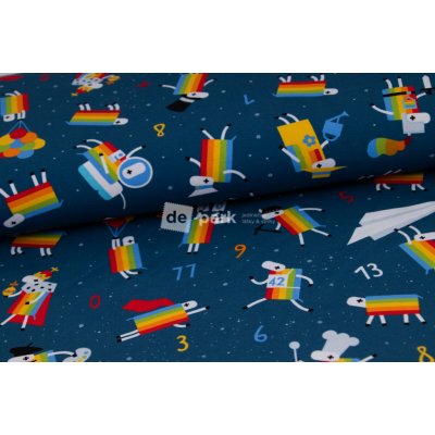 de-park Úplet Ovečky z Déčka - tmavě modrá s hvězdami – Zboží Dáma