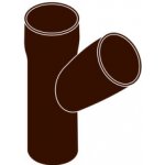 Marley Odbočka 45° pro okapový svod 105/105 mm plastová 078632 hnědá – Sleviste.cz