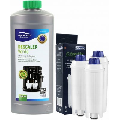 Aqualogis Delonghi DLSC002 3 ks + Odvápňovač Verde 1L – Zbozi.Blesk.cz