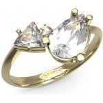 Guess pozlacený prsten s krystaly Wonderlights JUBR04418JWYG – Zboží Dáma