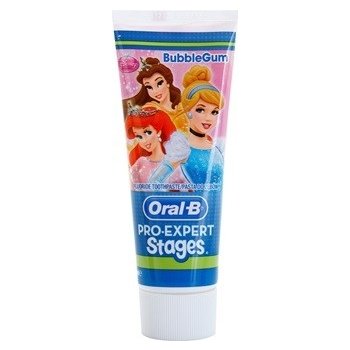 Oral B Pro-Expert Stages Princess zubní pasta pro děti příchuť Bubble Gum 75 ml